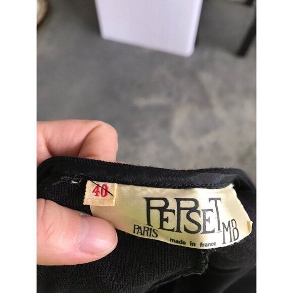 Pepset MB Paris Black Jumpsuit FR 40 / US Medium - Picture 10 of 10